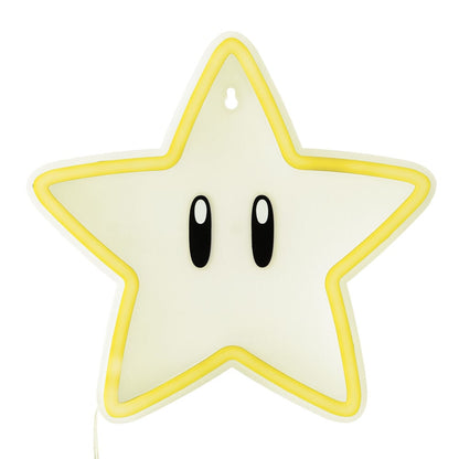 Lampara neon pared Super Estrella Super Mario Bros