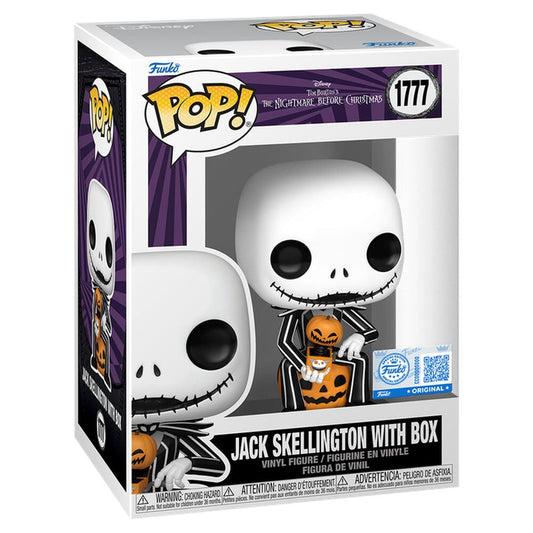 Figura POP Disney Pesadilla Antes de Navidad Jack Skellington with Box Exclusive