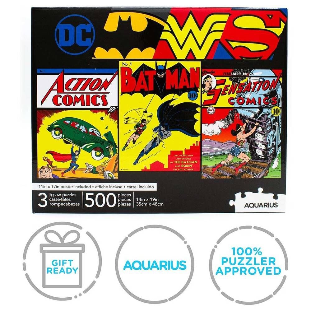 Set 3 Puzzles DC Comics 500pzs
