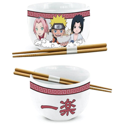 Bowl Ramen + palillos Naruto Shippuden 470ml