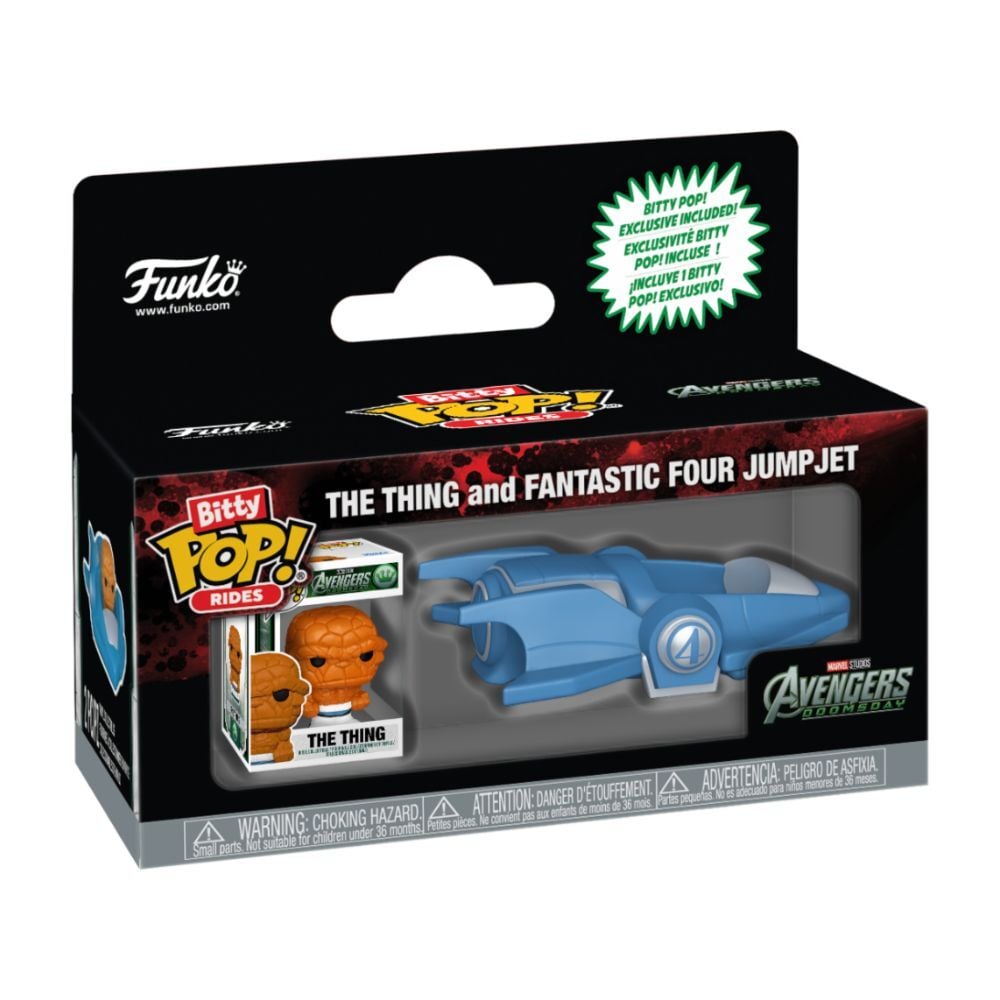 Figura Bitty POP Ride Marvel Studios Avengers Doomsday The Thing And Fantastic Four Jump Jet