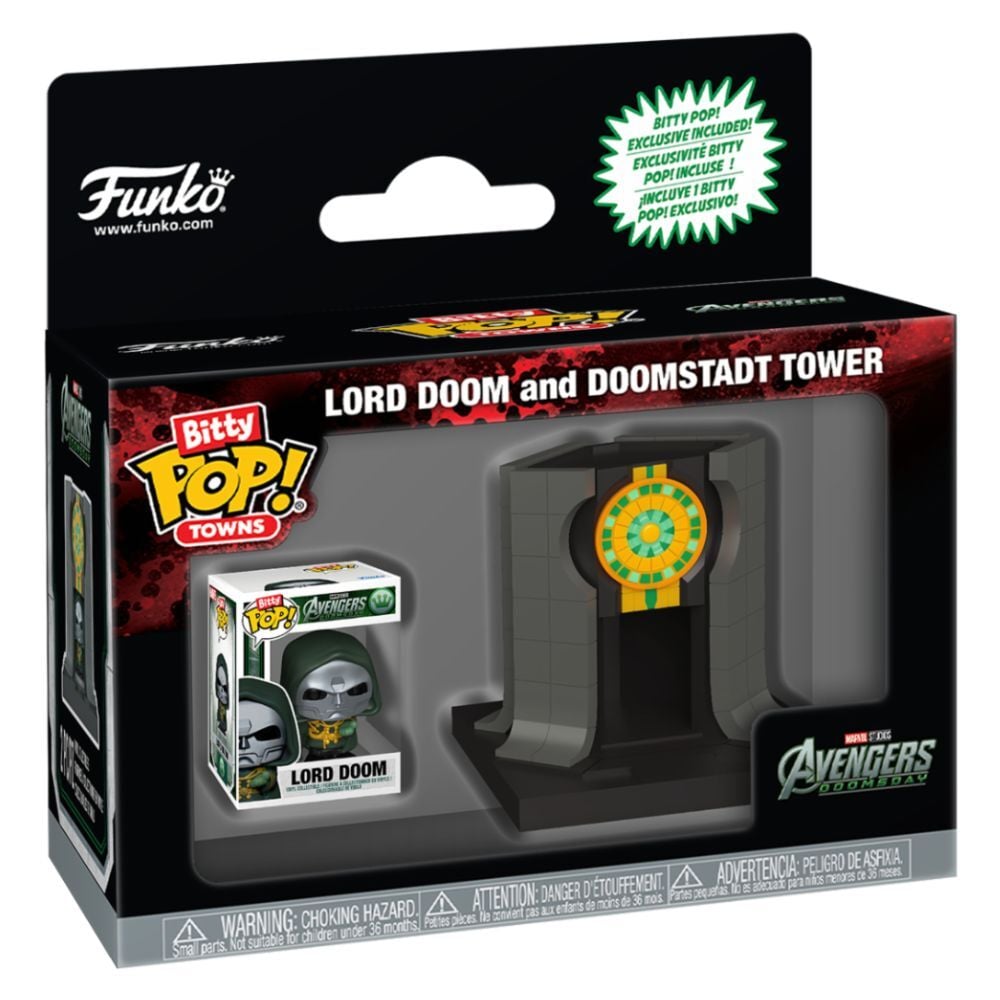 Figura Bitty POP Ride Marvel Studios Avengers Doomsday Lord Doom And Doomstadt Tower