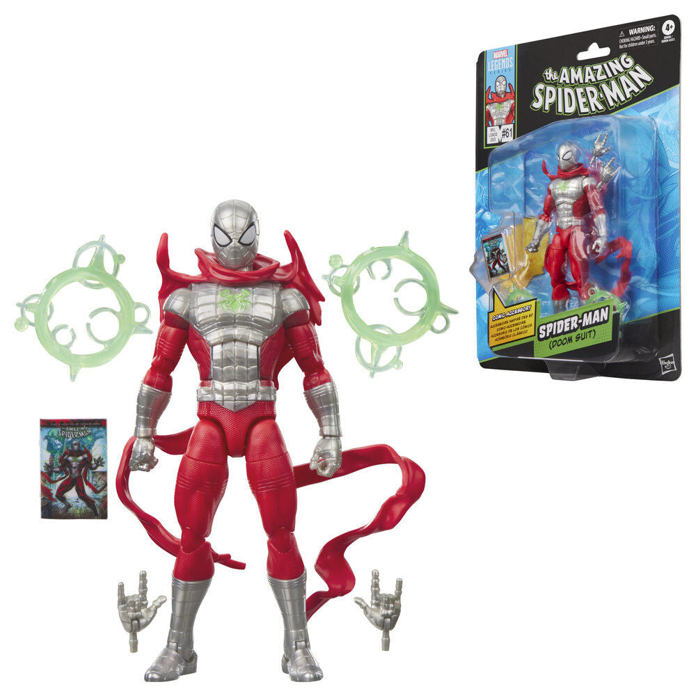 Figura Spiderman Doom Suit The Amazing Spider-Man Marvel Legends Series 15cm