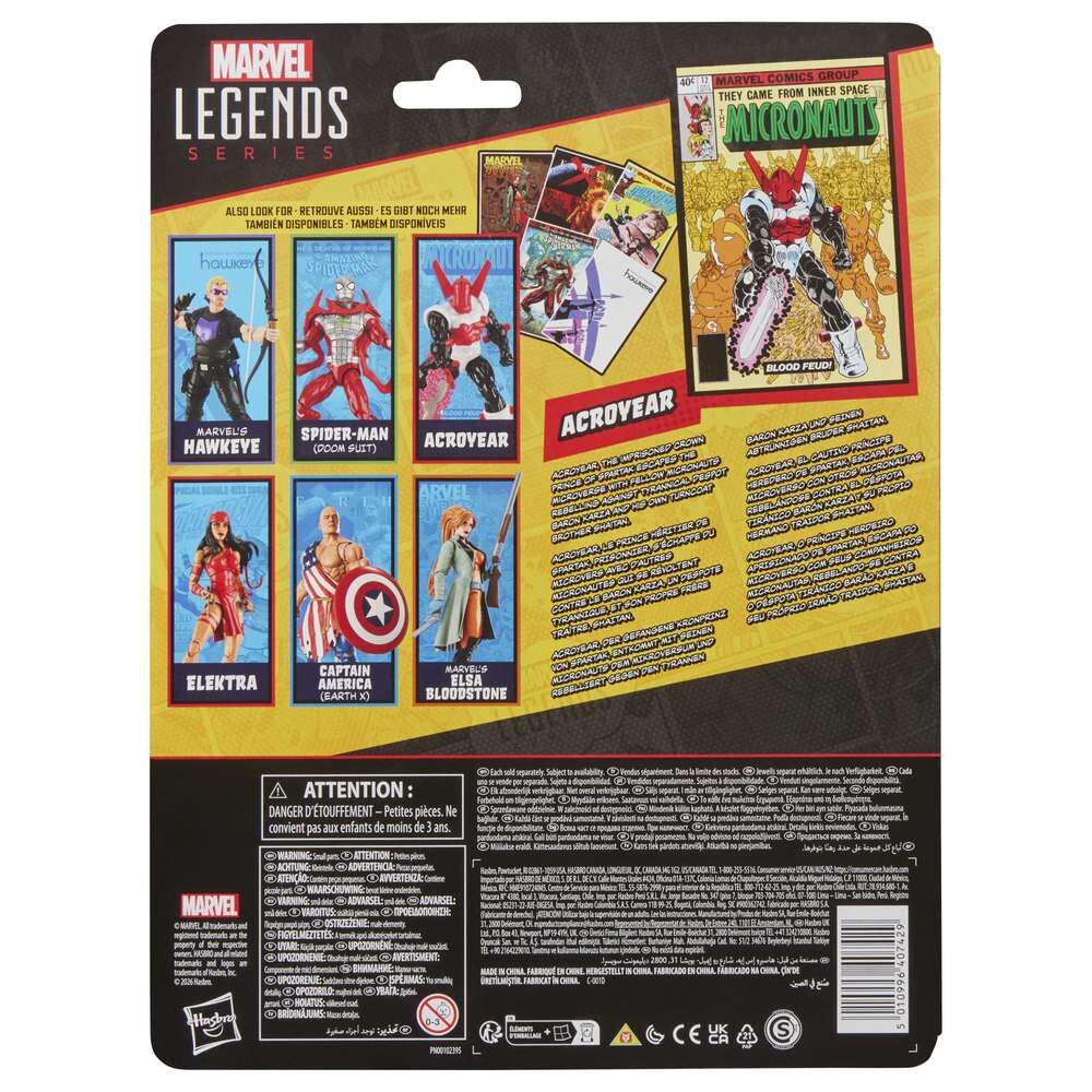 Figura Acroyear The Micronauts Marvel Legends Series 15cm