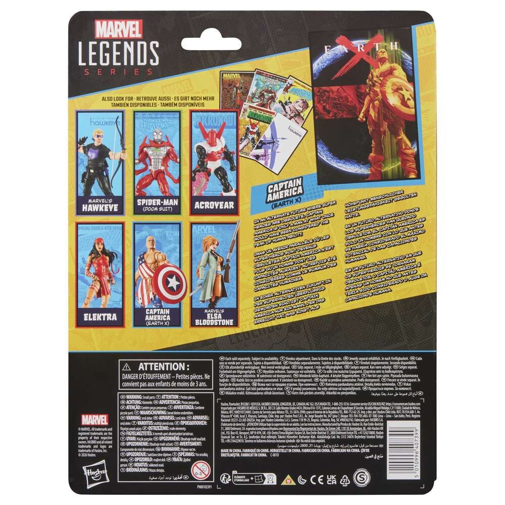 Figura Capitan America Earth Marvel Legends Series 15cm
