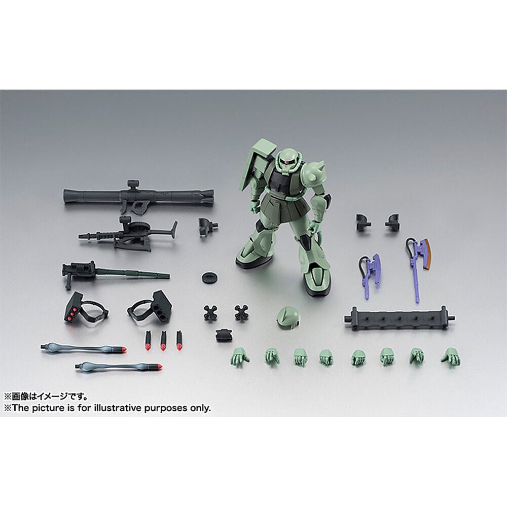 Figura MS 06 Zaku ver ANIME Reissue Robot Spirits Mobile Suit Gundam 12,5cm