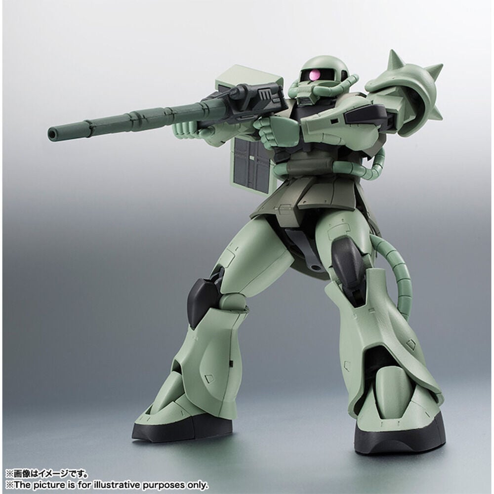Figura MS 06 Zaku ver ANIME Reissue Robot Spirits Mobile Suit Gundam 12,5cm
