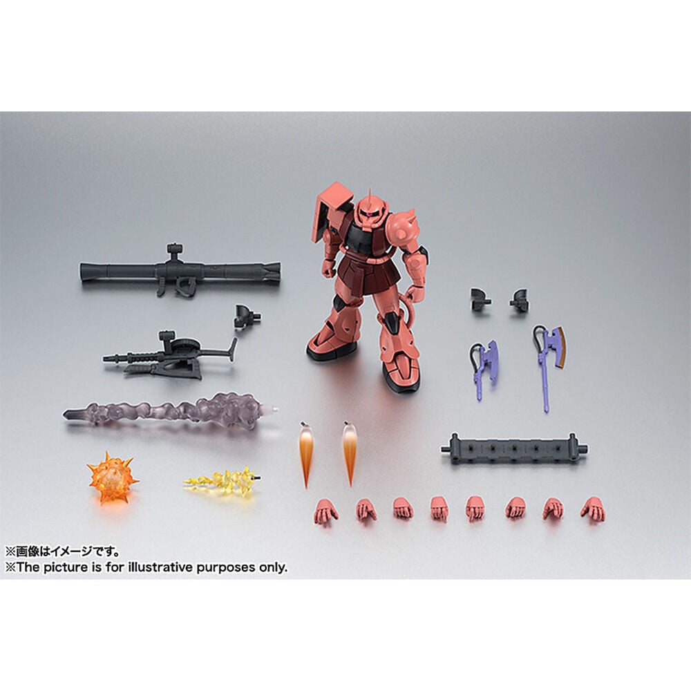 Figura MS 06S Chars Zaku ver ANIME Reissue Robot Spirits Mobile Suit Gundam 12,5cm