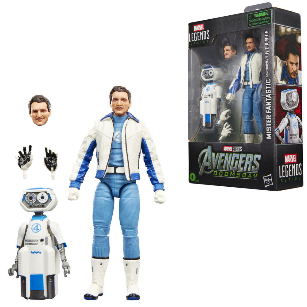 Figura Mister Fantastic and Marvels H.E.R.B.I.E Avengers Doomsday Marvel Legends Series 15cm