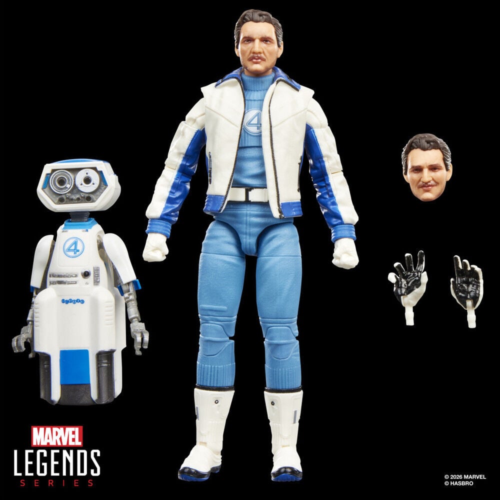 Figura Mister Fantastic and Marvels H.E.R.B.I.E Avengers Doomsday Marvel Legends Series 15cm