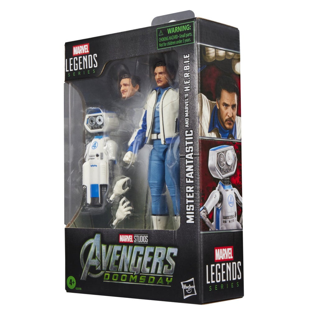 Figura Mister Fantastic and Marvels H.E.R.B.I.E Avengers Doomsday Marvel Legends Series 15cm