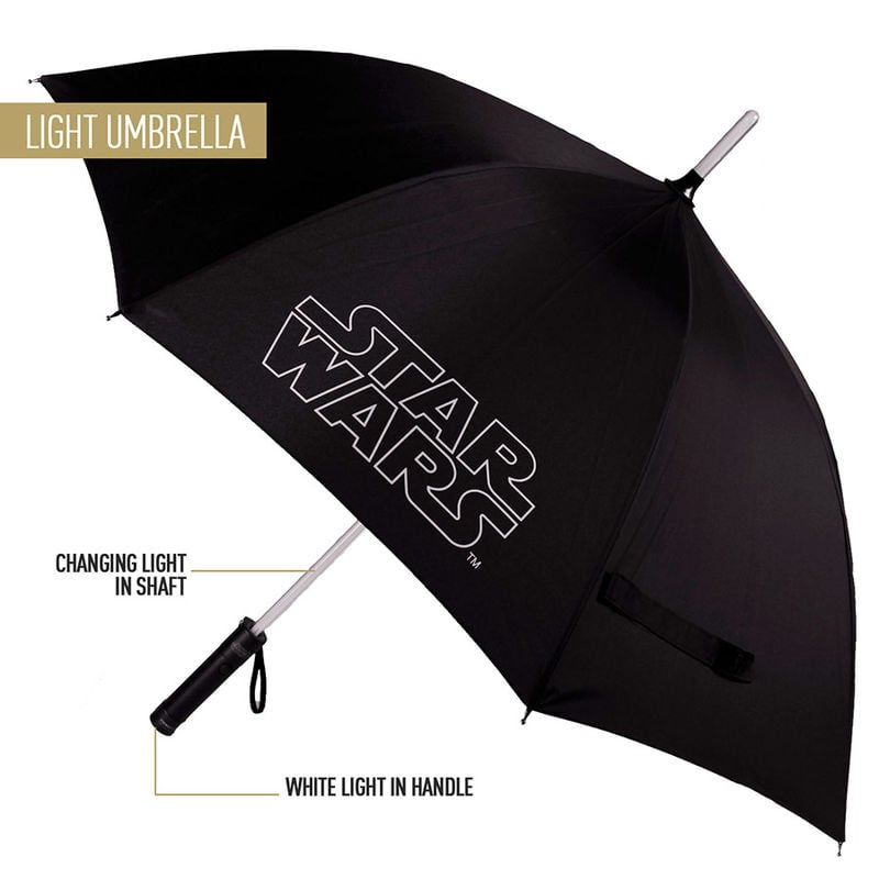 Paraguas manual Star Wars 53cm efecto espada laser - imagen 5