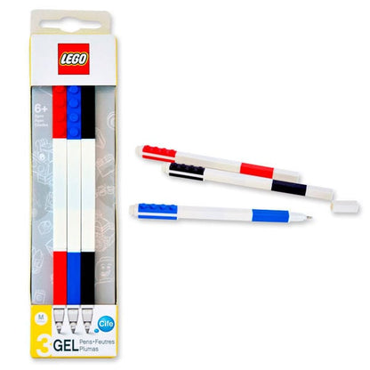 Set 3 boligrafos gel Lego