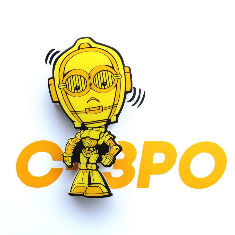Lampara 3D Light FX mini C-3PO Star Wars - imagen 3