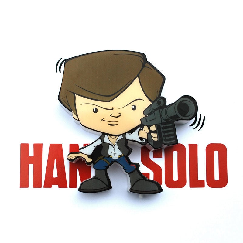 Lampara 3D Light FX mini Hans Solo Star Wars - imagen 4
