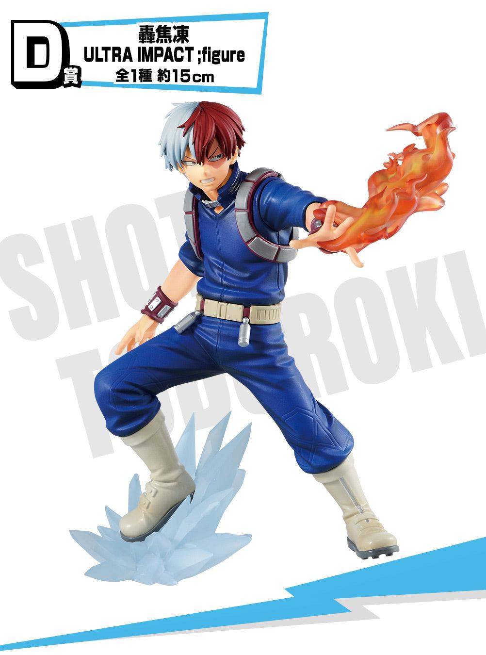 Figura Shoto Todoroki Ultra Impact Premio Ichiban kuji 15 cm