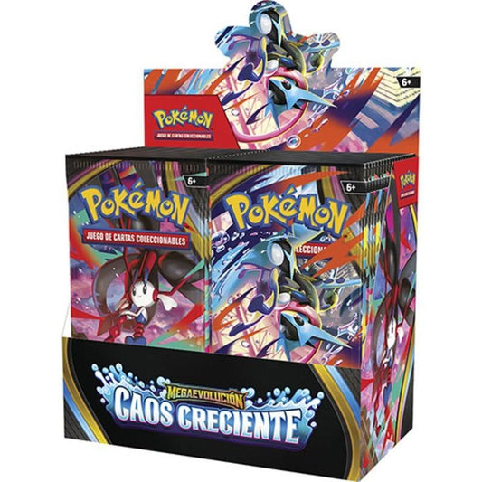 Caja Sobres Megaevolución - CAOS CRECIENTE POKÉMON Español