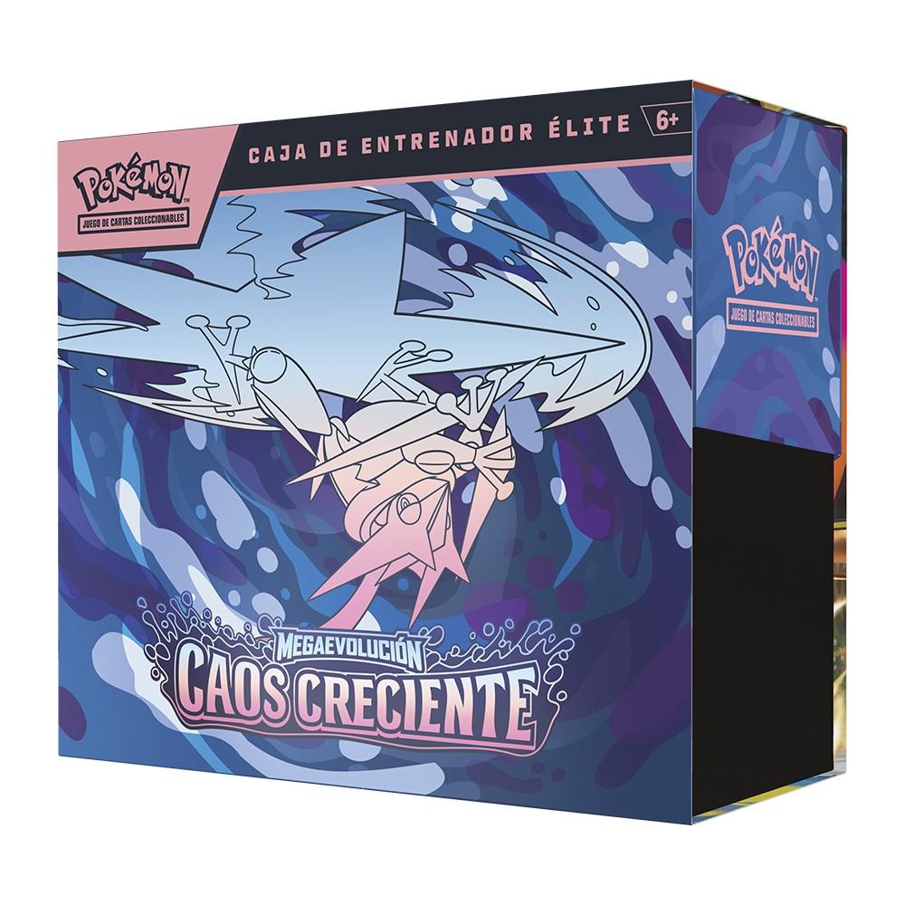 Pokémon TCG: Caja de Entrenador Élite de Megaevolución CAOS CRECIENTE Español