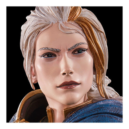 World of Warcraft Jaina Proudmoore Premium Statue - detalle rostro oficial Blizzard