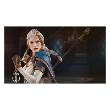 World of Warcraft Jaina Proudmoore Premium Statue - detalle torso oficial Blizzard