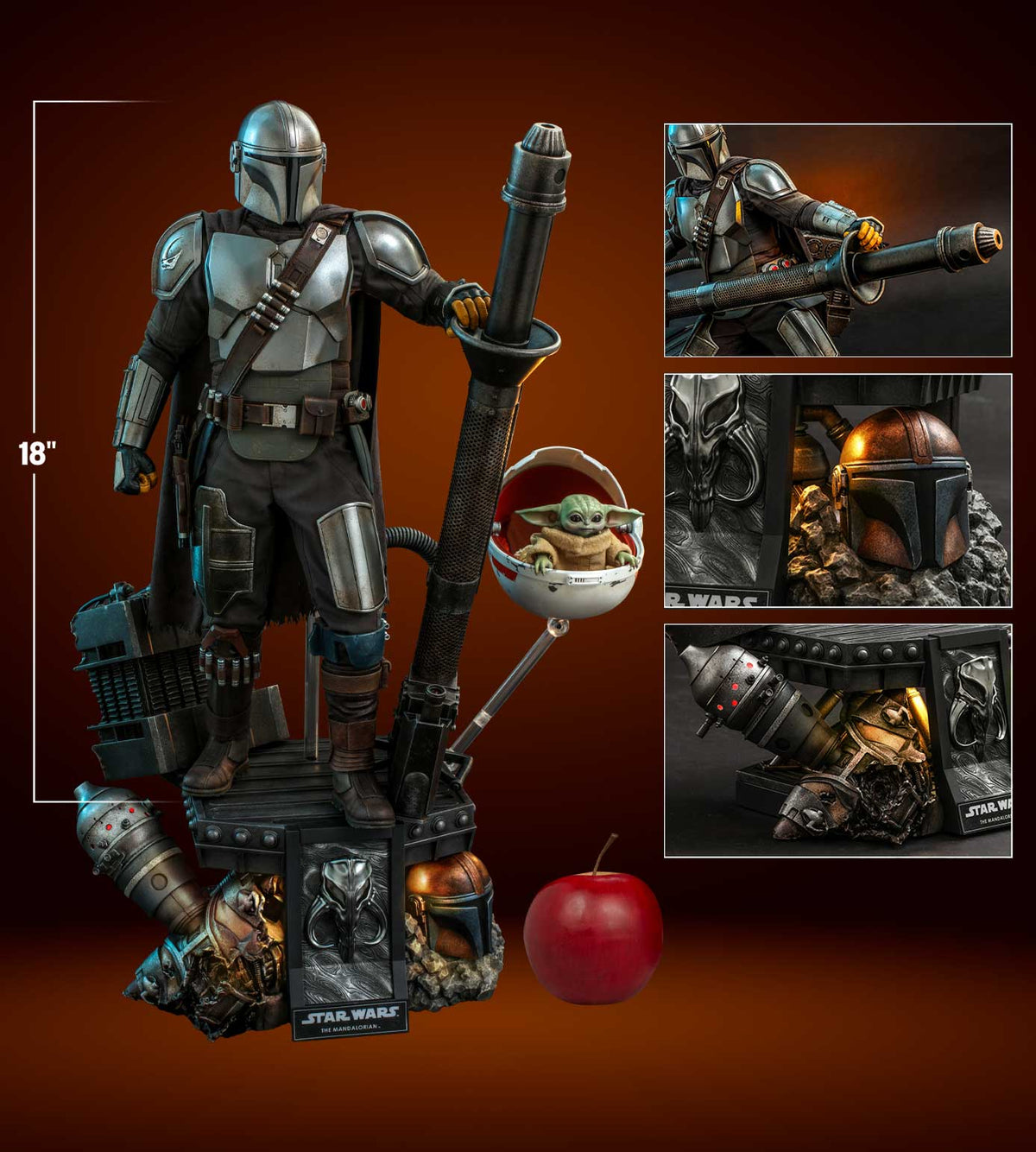 Hot Toys The Mandalorian & The Child Deluxe 1/4 QS017 - escala