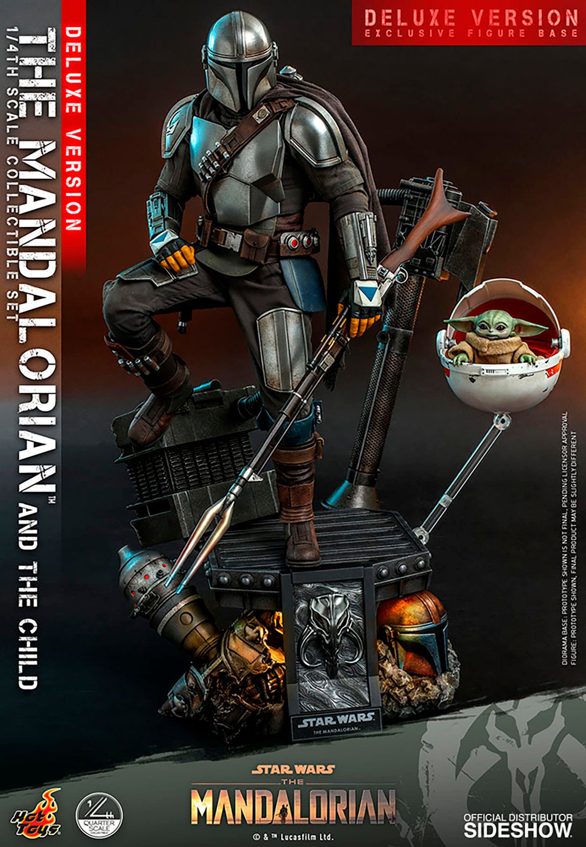 Hot Toys The Mandalorian & The Child Deluxe 1/4 QS017 - vista alternativa 2