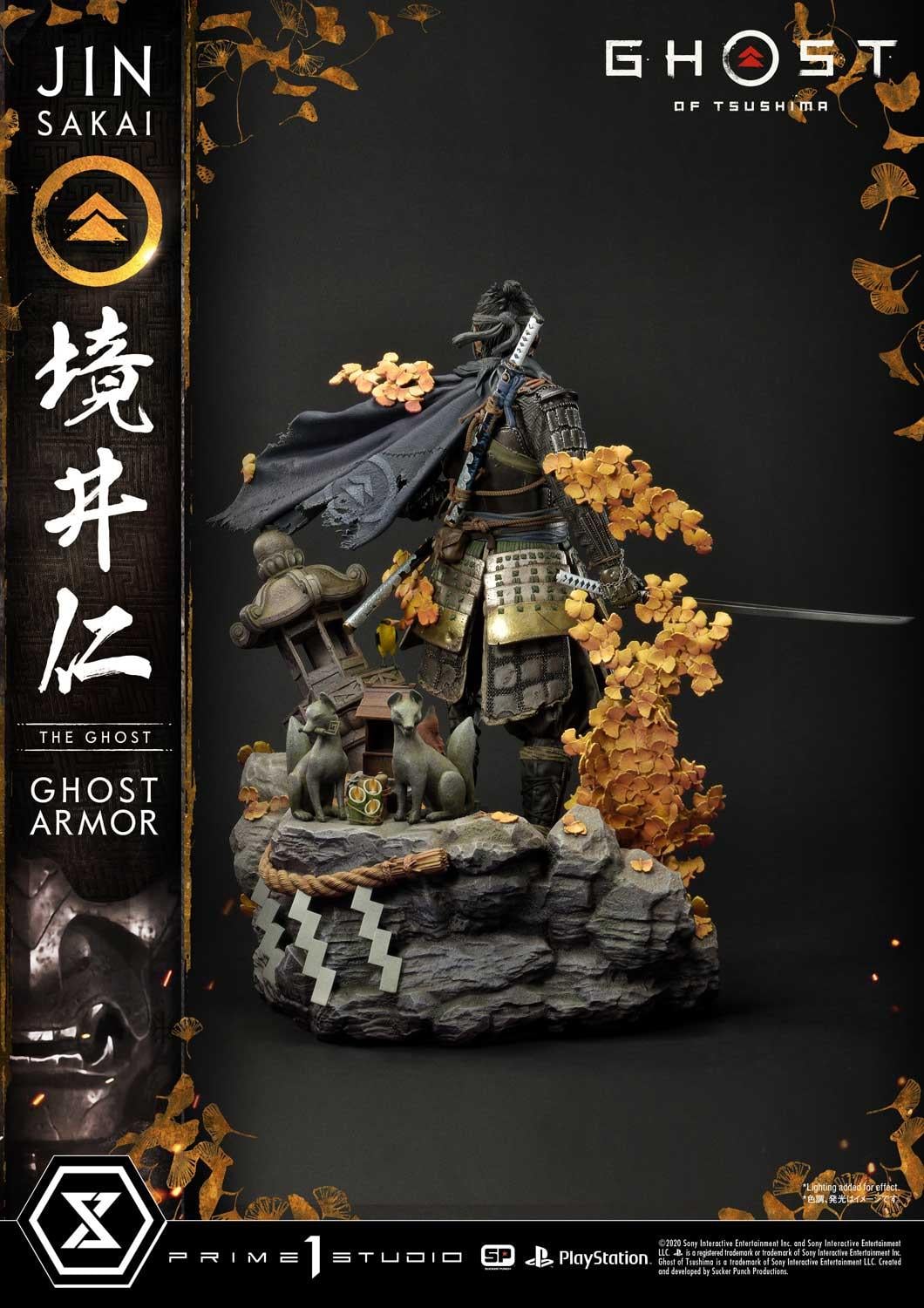 Estatua Ghost of Tsushima 1/4 Jin Sakai 58 cm Regular Limited Edition Nº 85/200
