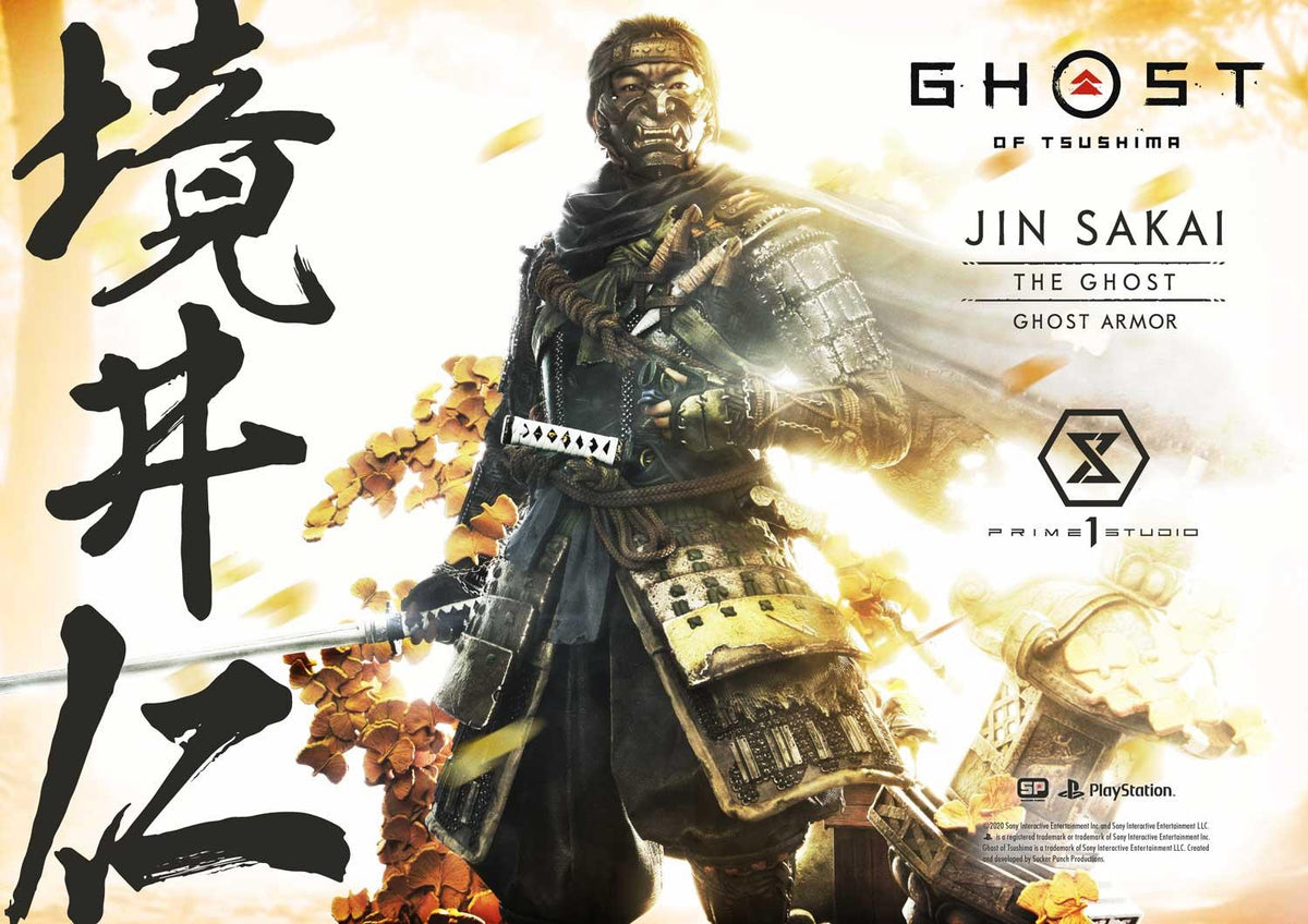Estatua Ghost of Tsushima 1/4 Jin Sakai 58 cm Regular Limited Edition Nº 85/200