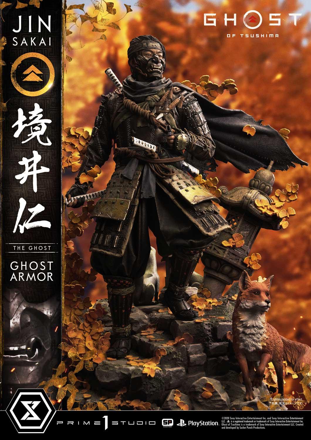 Estatua Ghost of Tsushima 1/4 Jin Sakai 58 cm Regular Limited Edition Nº 85/200