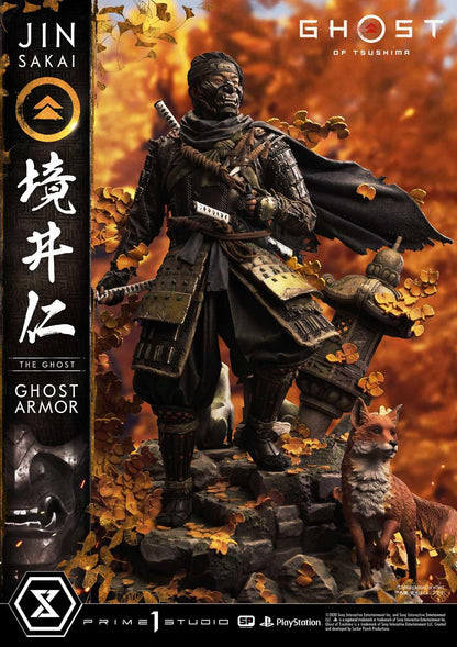 Estatua Ghost of Tsushima 1/4 Jin Sakai 58 cm Regular Limited Edition Nº 85/200