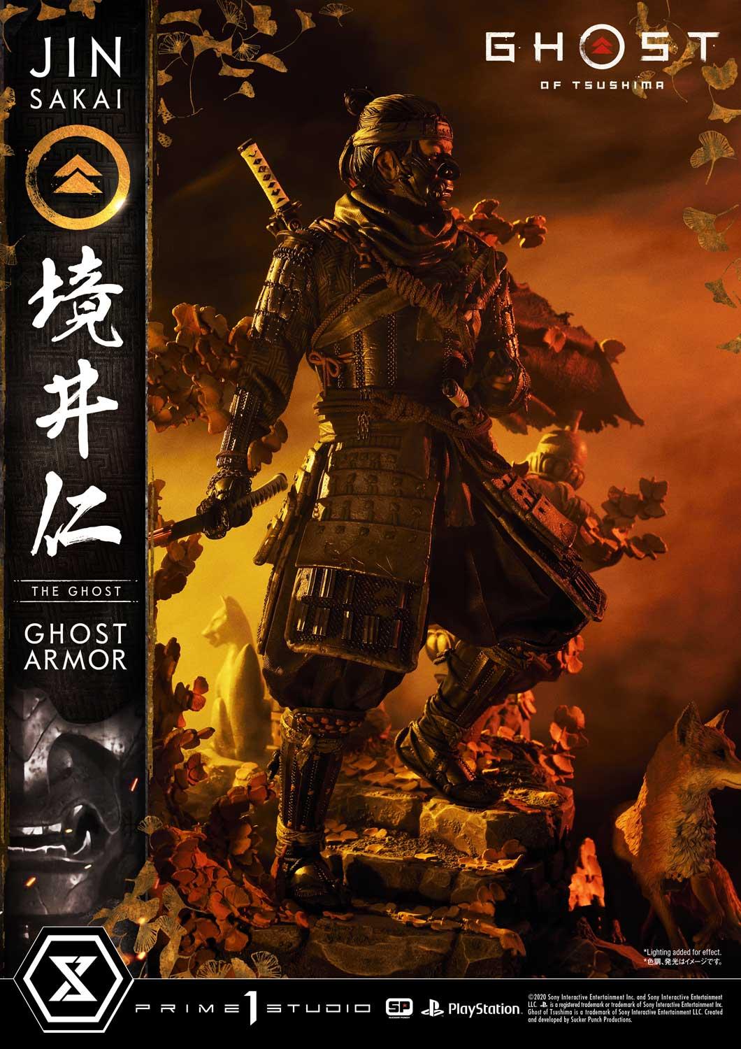 Estatua Ghost of Tsushima 1/4 Jin Sakai 58 cm Regular Limited Edition Nº 85/200
