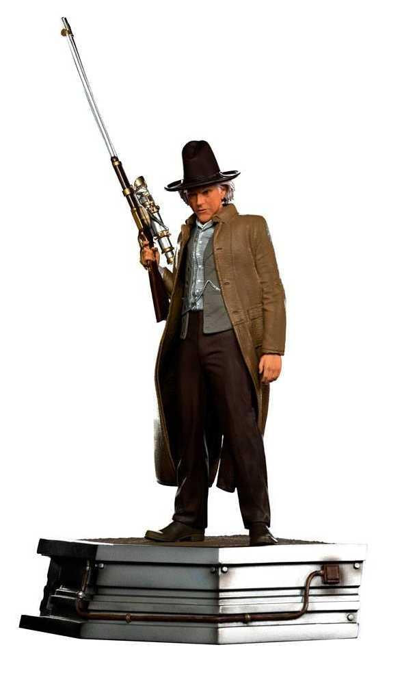 Figura Regreso al Futuro III Estatua 1/10 Art Scale Doc Brown 32 cm