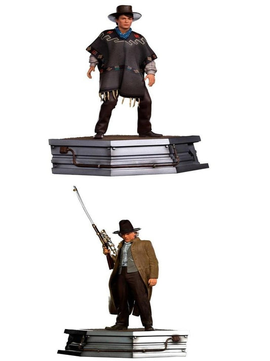 Pack Iron Studios 1/10 Regreso al Futuro III Marty y Doc Brown